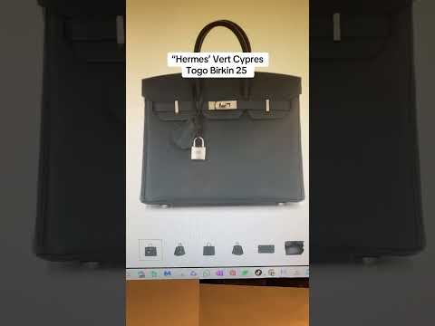 “Hermes Vert Cypres Togo Birkin 25-A Luxurious Investment Piece for 2025!” #hermes #fashion