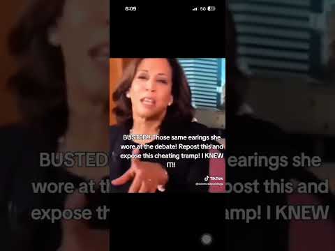 Kamala Busted using audio earrings #fypシ゚viral #foryou #fyp #kamala #news #meme #fypage