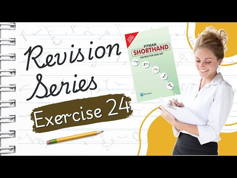 Pitman English Shorthand : Exercise -24 "REVISION SERIES" avoid common shorthand mistakes with ease!