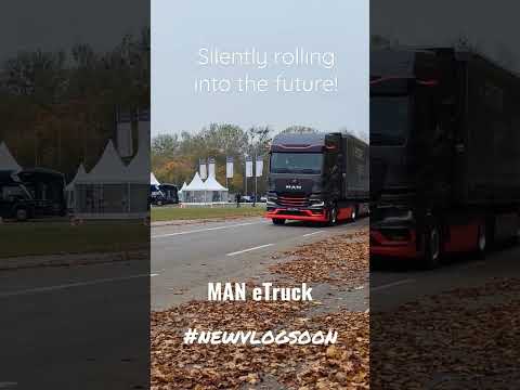 MAN eTruck driving by