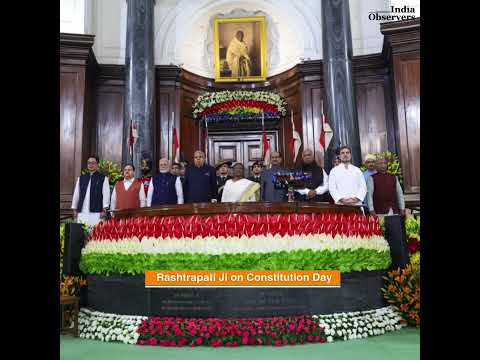 Rashtrapati Ji Highlights Constitution's Role in National Progress on Constitution Day