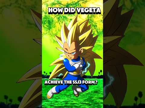 "How did Vegeta achieve the Super Saiyan 3 (SSJ3) form?" #Anime