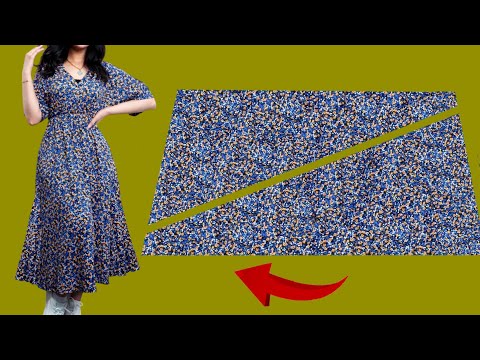 ❣️Very Stylish 🪡 Very Easy No Pattern Beautiful Dresses 🧵 Cut and Sew ✂️ Trends Dresses Idea 💐