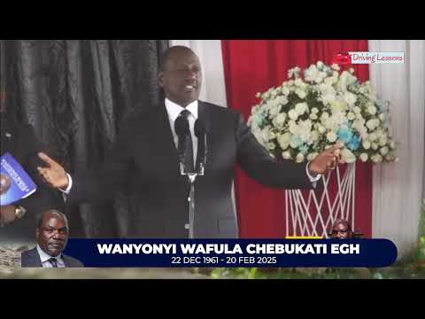 "I WILL BE THERE FOR YOU!" LISTEN TO FULL SPEECH OF PRESIDENT RUTO AT CHEBUKATI'S BURIAL