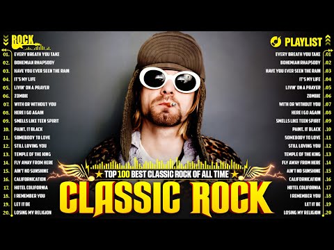 Nirvana, Led Zeppelin, Bon Jovi, Aerosmith, U2, ACDC 🤘 Classic Rock Songs 70s 80s 90s Full Album