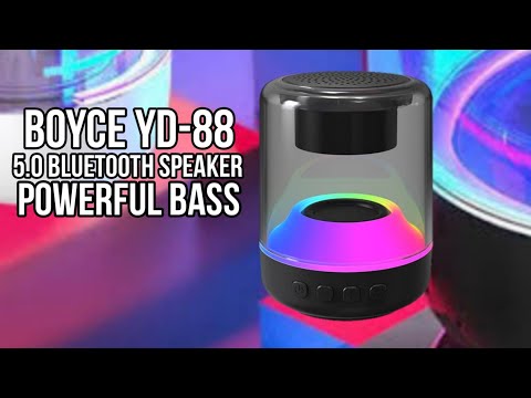 Boyce YD88 colorful 5.0 Bluetooth Speaker Powerful Magnetic Transparent Casing Support call