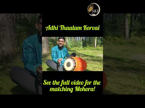 Mridangam Basics - Adhi Thaalam Korvai Outdoors #mridangam #carnatic #korvai