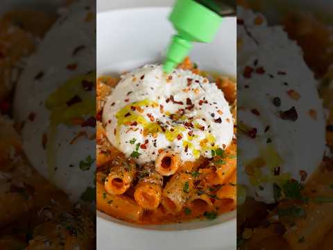 Creamy Vodka Tortiglioni & Burrata