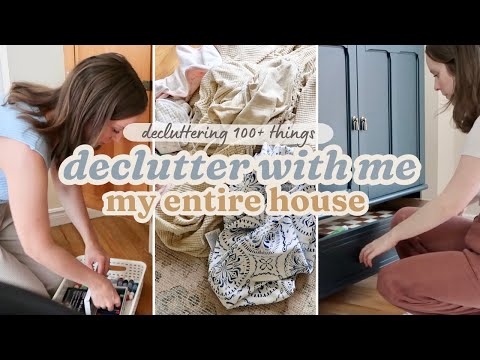 DECLUTTERING My ENTIRE House | I Decluttered Over 100 Things | Organize With Me