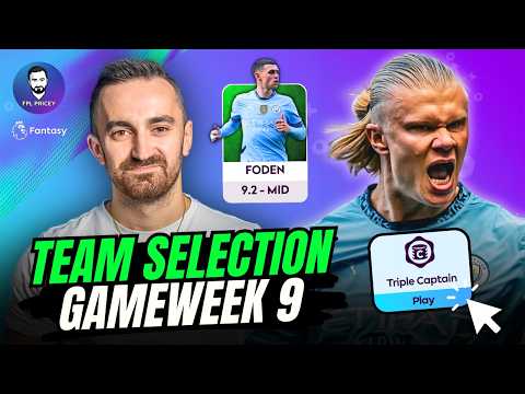 Should you Triple Captain Haaland?! ⏰ | My GW9 FPL Team Selection | Fantasy Premier League 24/25