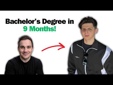 He earned his Bachelor's Degree in just 9 MONTHS... Here's how (Adrian's Story)