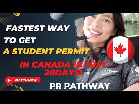 VLOG#105 FASTEST WAY TO GET A STUDY PERMIT IN CANADA|PR Pathway|International Student