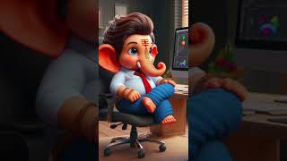 Ganpati bappa morya#animtionmeme#love#ladkabappaganpatibappa#cute#baby