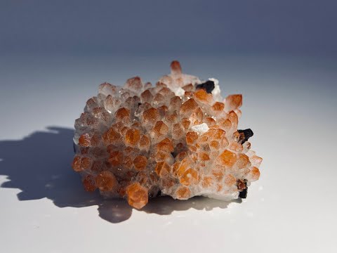 Red Hematite Tinted Quartz with Dolomite and Chalcopyrite Crystals, Mineral Specimen from China