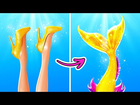 WOW! 🧜‍♀️ TOTAL MERMAID Makeover! Beauty Hacks and Gadgets to Become POPULAR