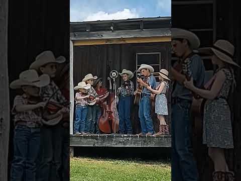 How many hats can you fit on a little cabin stage? #oldtimemusic