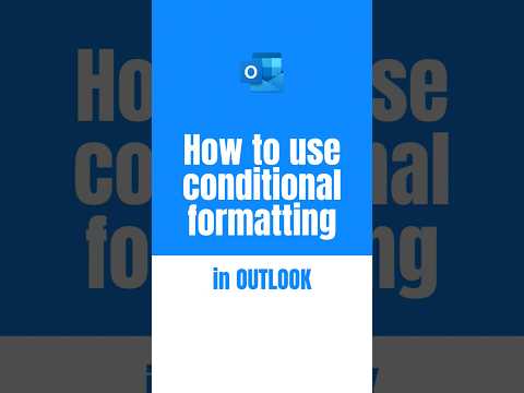 How to use conditional formatting in the New Outlook