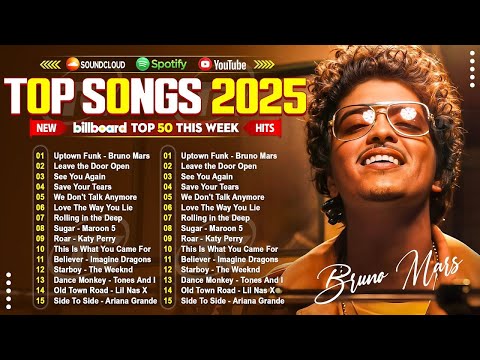 Bruno Mars, Ed Sheeran, The Weeknd, Maroon 5, Adele, Dua Lipa, Rihanna - Billboard Top 50 This Week