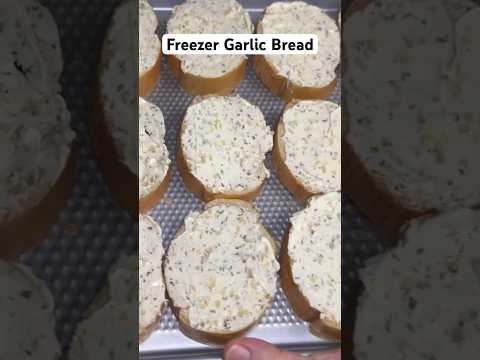 Add this homemade garlic bread to your freezer! #shorts #garlicbread #mealprep #freezermeals