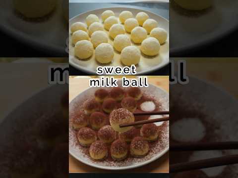 3 ingredients sweet milk ball 🍧🍧.. SUBSCRIBE for more@Theapron41 .#sweet #milkballs