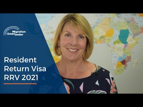 Resident Return Visa Australia 2021