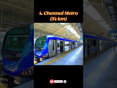 😍🔥Top 5 Longest Metro Systems in India 😍🔥 #shorts #shortsfeed #youtubeshorts #shortsvideo #viral