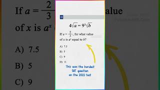 The hardest SAT question on the 2022 SAT⏳ #digitalsat #satprep