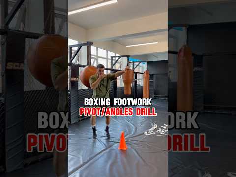 Basic Boxing Footwork Drills For Pivots/Angles #boxing #footwork #boxingtips