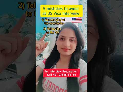 5 mistakes to avoid at US Visa Interview 🇺🇸 | US Visa Interview Preparation #usvisa #usainterview