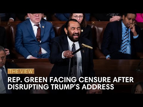 House Censures Rep. Al Green For Heckling Trump