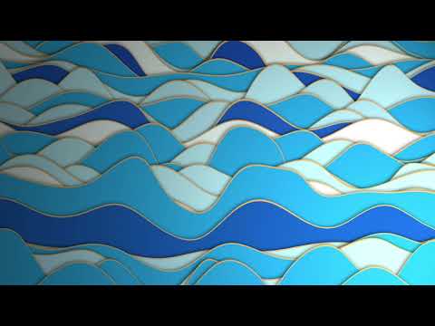 Theatrical Waves in fluent movement | 4K Relaxing Screensaver