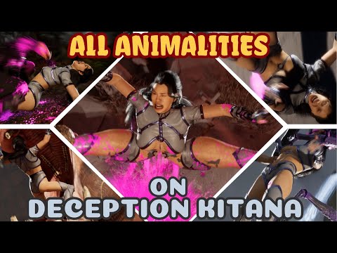 All Animalities performed on Deception Kitana Mod - Mortal Kombat 1