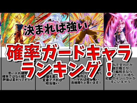 【ドッカンバトル】確率ガードキャラランキング！　あの思い入れキャラも？