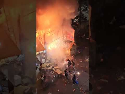 Diwali 2024 | Major Fire accident at Fireworks shop at Hanuman tekdi ,Koti , Hyd  #new #viralvideo