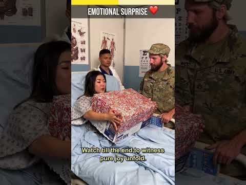 Military Man Finds Out He Is Going To Be A Father!  🤩
 #shorts