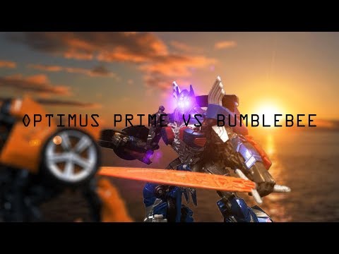 |TRANSFORMERS: OPTIMUS PRIME VS BUMBLEBEE STOP MOTION|