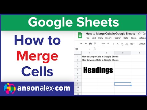 How to Merge Cells in Google Sheets