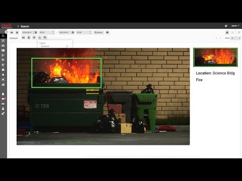 AI Video Analytics Fire/Smoke Detection Use Case