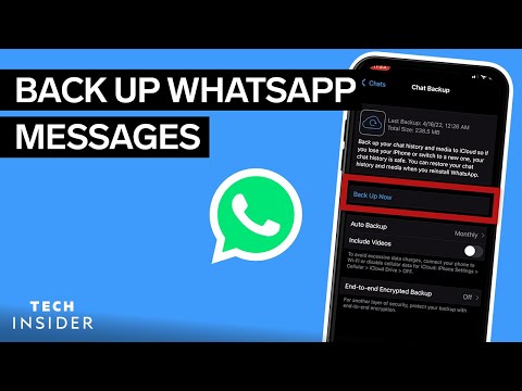 How To Back Up WhatsApp Messages | Tech Insider