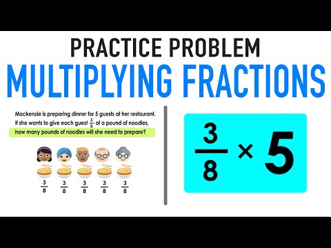 Multiplying Fractions by Whole Numbers Practice Problem!