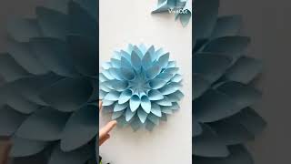 Easy paper flower making 💮 #decoration #papercraft #comingsoonganpatibappa