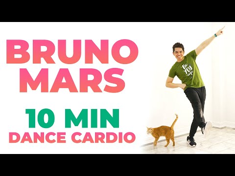 FUN 10 Min DANCE CARDIO • BRUNO MARS Workout • 1000 Steps • Walking Workout #165