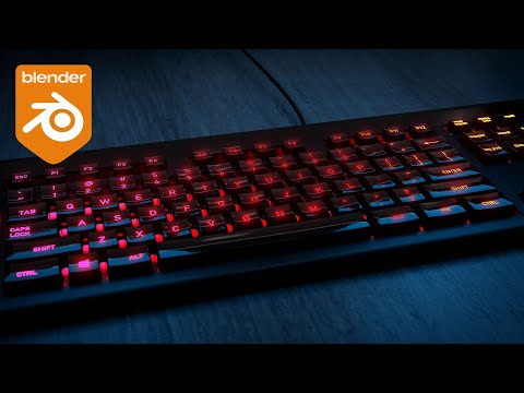 How to Create an RGB Keyboard in Blender in 10 Min!