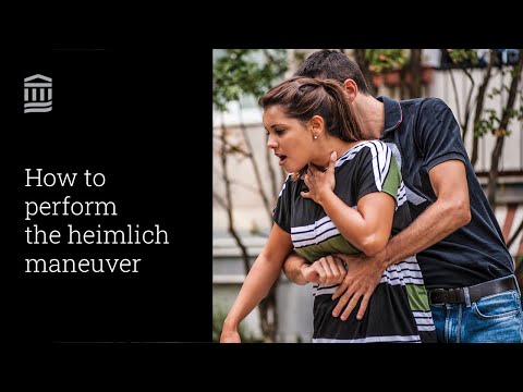 How to Perform the Heimlich Maneuver | In Case of Emergency | Mass General Brigham