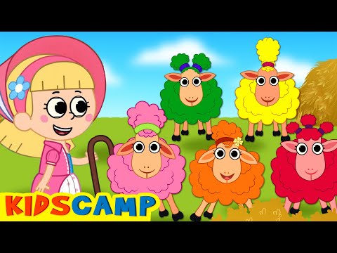 Five Cute Sheep Jumping In The Shed | KidsCamp Nursery Rhymes