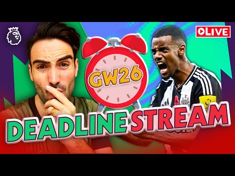 CAPTAIN ISAK | LIVE Q&A | GW26 FPL DEADLINE STREAM | FANTASY PREMIER LEAGUE 2024/25