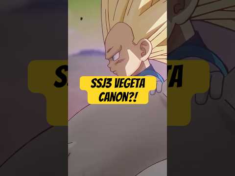 SUper Saiyan 3 Vegeta is CANON!!!!