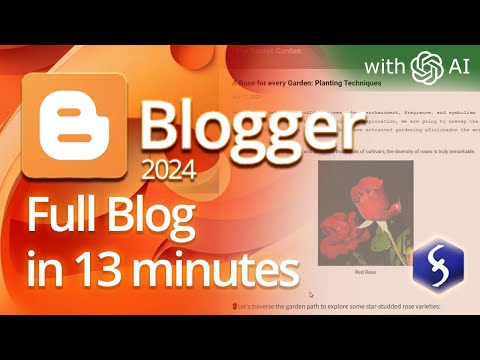 Blogger - Tutorial for Beginners in 13 MINUTES!  [ COMPLETE ]