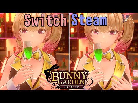 バニーガーデン　Steam版とSwitch版を比較