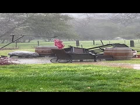 RAW | Heavy rain in rural Lincoln on Wednesday